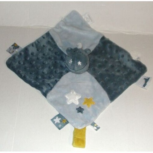 Doudou dinosaure bleu étoiles - doudou,