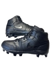Nike Air Jordan 1 Retro MCS Baseball Cleats Triple Black /Noir AV5354-002 US11.5
