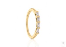 14K Gold 0.16 Ct. Genuine Four
