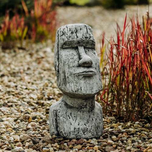 Figurine pierre moai tête - en,