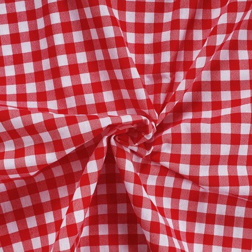 Tissu coton motif - À, carreaux