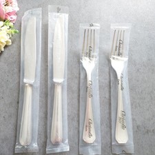 Christofle America Silverplate Standard Knife Fork 4pcs Brand New