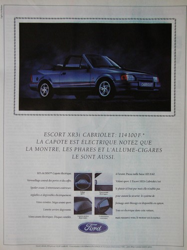 Publicité presse 1989 ford - publicitÉ,
