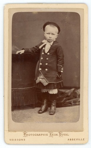 Cdv photo garçon - garçon, chapeau