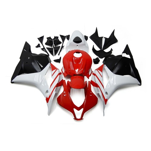 Red black white fairing - fairing, kit