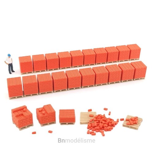 Lot palettes briques - palettes,