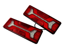 2 X LED 12/24V Feux Avec Dynamique Clignotant Camion Benne Remorque Camping-Car