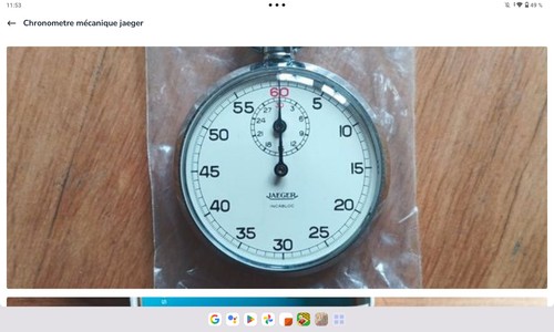 Jaeger chronomètre mécanique - chronomètre,