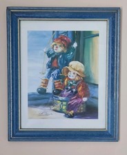 Children's Clown Painting. Fun PERFECT CONDITION - SIGNED "ZUBRYCKI"