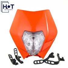Orange Motocross Headlight For