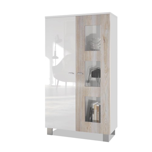 Vitrine blanc chêne - vitrine, 2