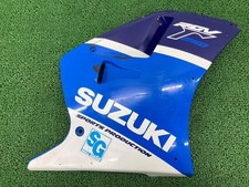 RGV250 Gamma Side Cowl, Right, Blue/White, 12C0, Suzuki, VJ21A, Genuine Moto...