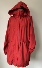 Regatta Waterproof Cagoule Womans 16 Red Packable Jacket Lightweight Hooded Coat