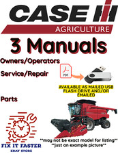 CASE IH 1688 COMBINE MANUAL OPERATOR SERVICE PARTS REPAIR OWNERS PDF USB