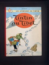 Ancien Album Bd Tintin Au Tibet EO Française Danel 1960