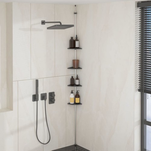 étagère angle douche - d’angle,