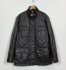 Camel Active Full Zip Quilted Jacket Men’s Size L Brown M65 Top Casual Classic