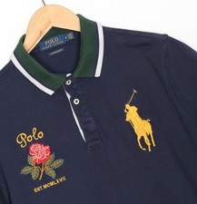 Polo homme POLO RALPH LAUREN taille M coupe slim personnalisée Big Pony Rose