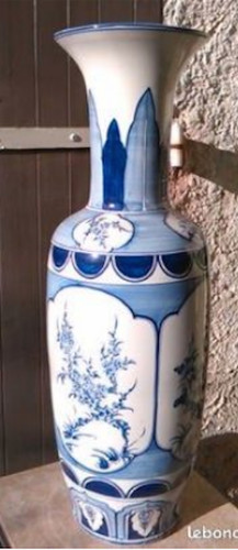 Vase bleu cm - bleu,