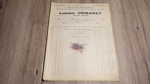 Facture 1939 couverture - 1939,