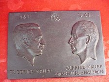 Beau Vieux Relief En Fer Krupp