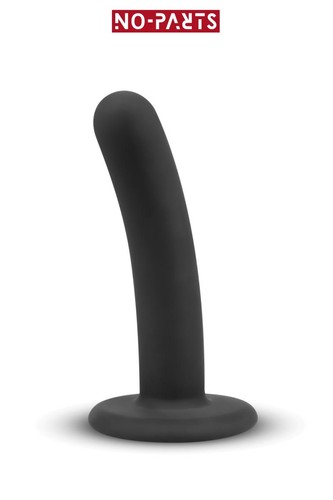 Gode silicone noir - noir, ventouse