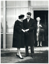 Belgium, King Baudouin & Queen Fabiola Vintage Silver Print Arg Print