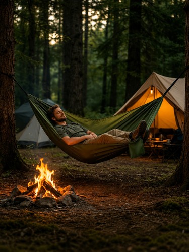 Hamac camping portable vert - hamac, de