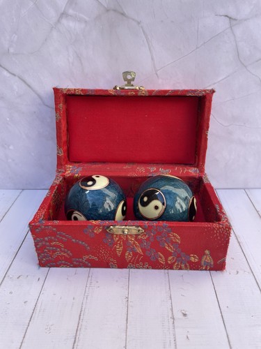 Paire boules yin yang qi - de,
