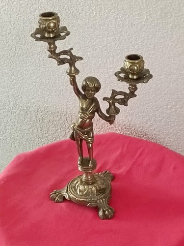 Bougeoir chandelier bronze - chandelier,
