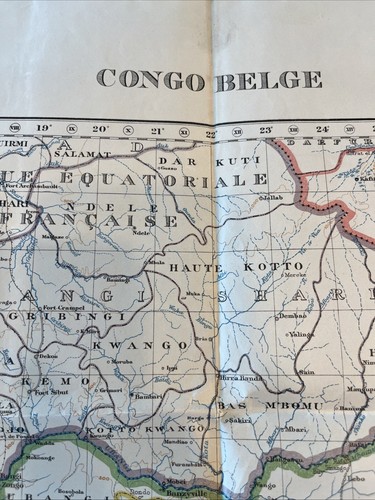 Carte congo belge - congo,