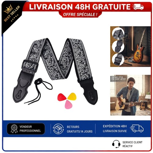 Sangle guitare réglable - sangle,