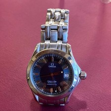 Omega Seamaster Ref.2501.81 Chrono Bleu Argent Ss Automatique Montre Hommes