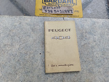 Peugeot 404 - use and maintenance