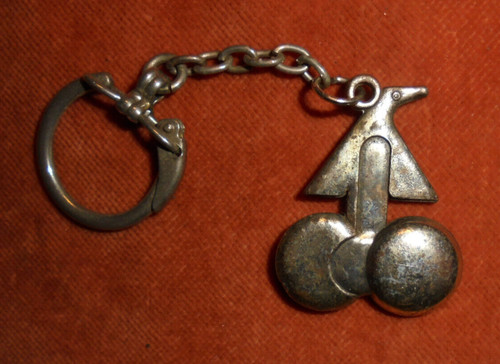 Porte clés métal laine - métal,