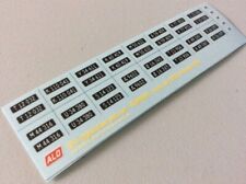 1950-1958 DANISH LICENCE PLATES 1:43 DECALS - FOR 16 CARS