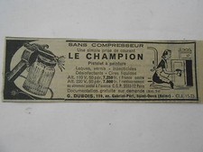 Le Champion Pistol Painting in St Ouen Advertising Antique 1951