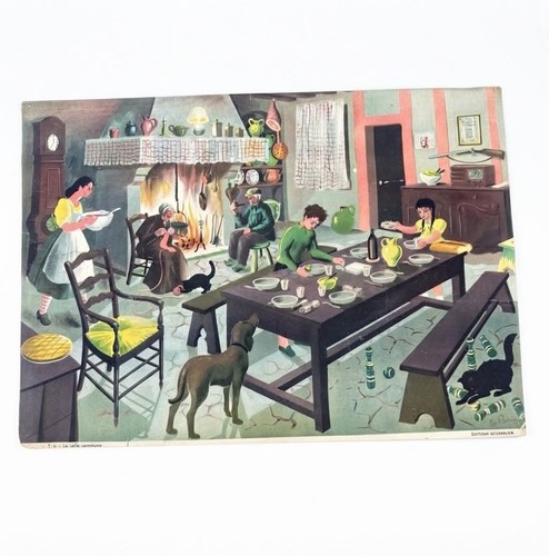 Tableau scolaire ancien - , la