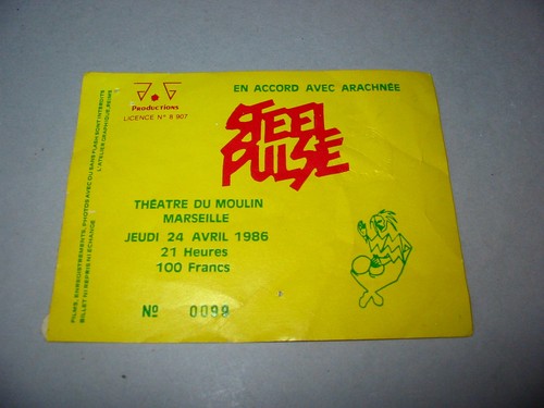 Steel pulse used ticket - pulse,