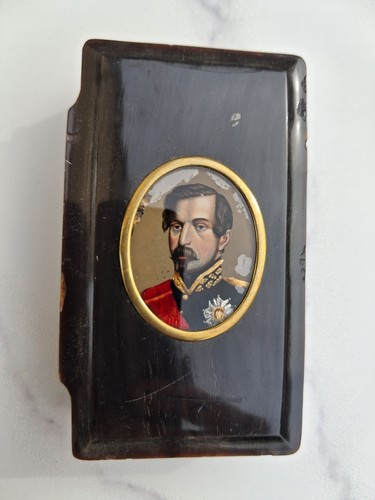 Ancienne tabatière corne - tabatiÈre, en