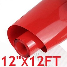 12 " x12 'Rouge Htv à Repasser Chaleur Transfert Vinyle 3.7m Rouleau pour