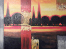 Arbres Vue Peinture À L'Huile