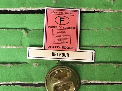 Pins permis conduire - permis, auto
