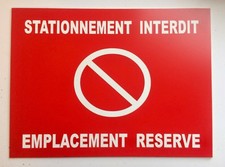 plaque, panneau "STATIONNEMENT