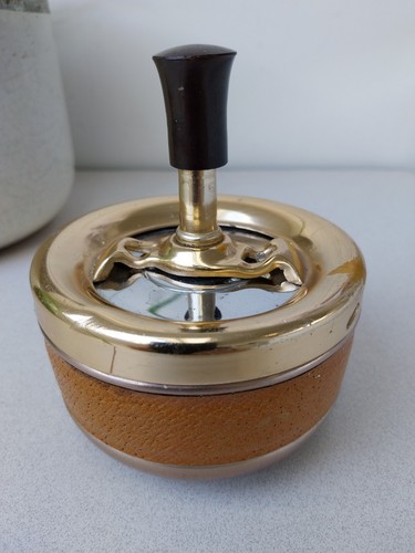 Cendrier poussoir vintage - cendrier,
