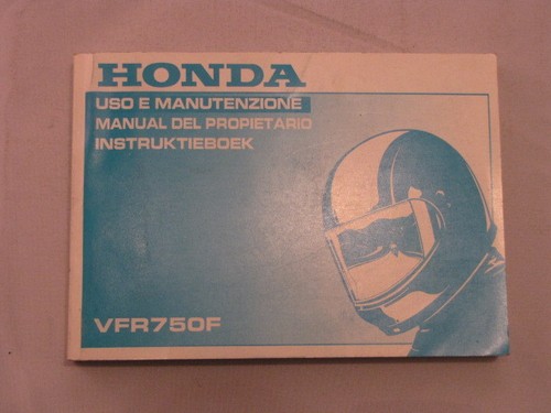 Honda vfr750 1995 - 1995, manuel