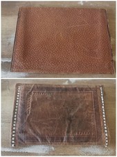 Lot 2 Porte Feuille Vintage En Cuir / Réf A650