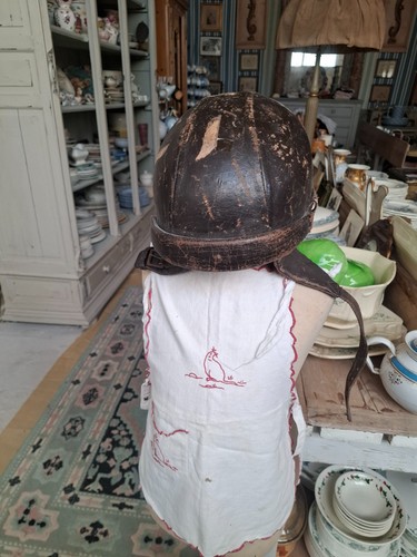 Ancien casque bol moto de - ,