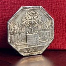 France Silver Jeton – Société d’Agriculture “HORTUS HESPERIDUM” Garden Medal