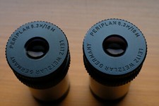 2 Oculaires microscope Leitz 